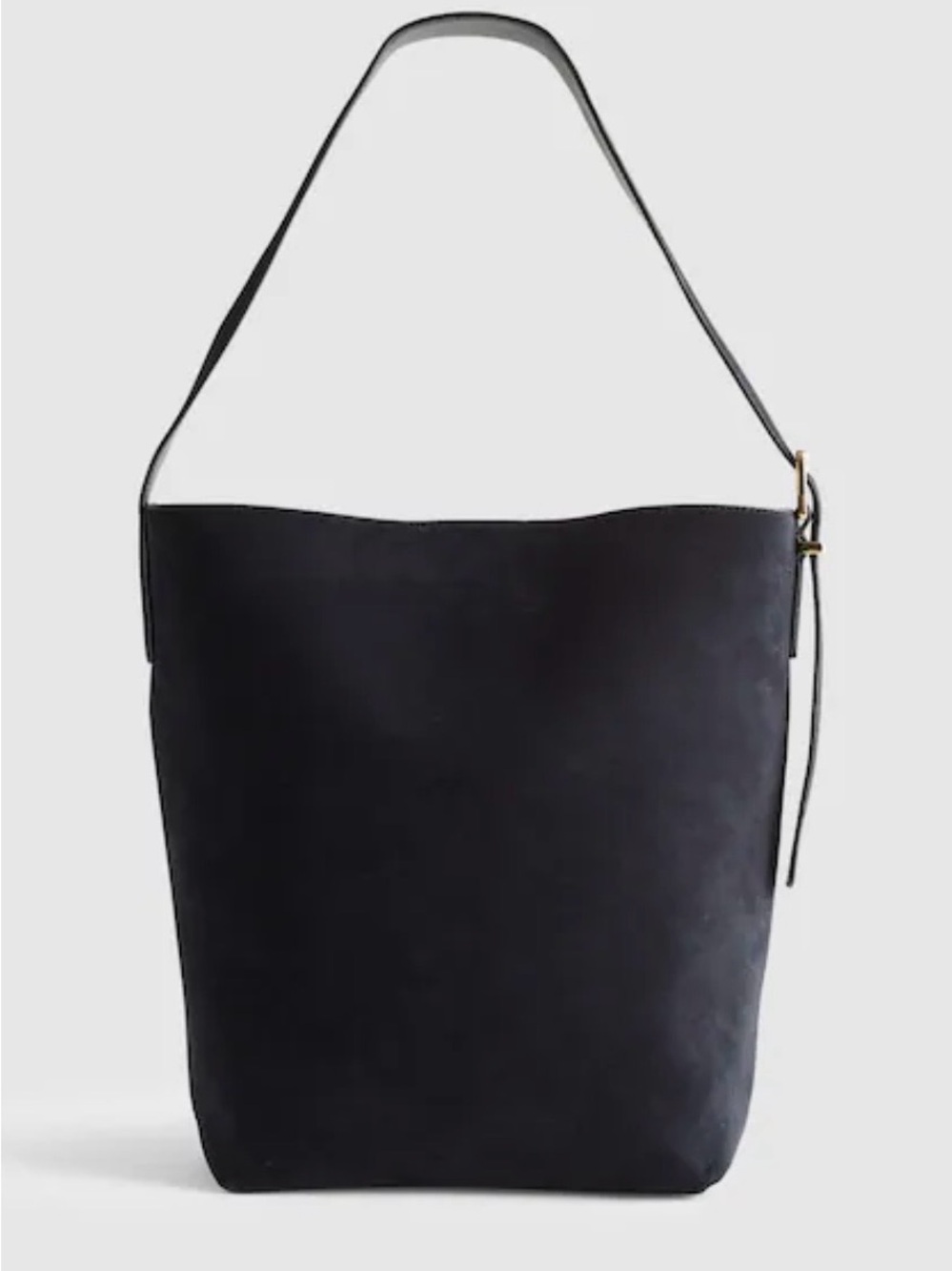 Madewell Essential Bucket Bag - juniper berry suede